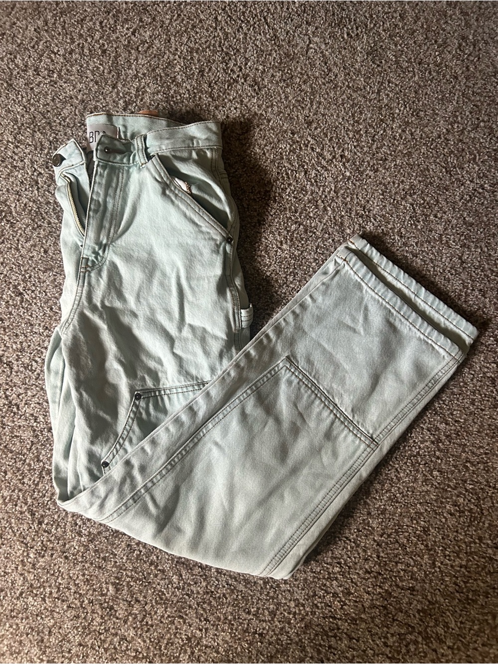 BDG Light Sage Green Carpenter Jean